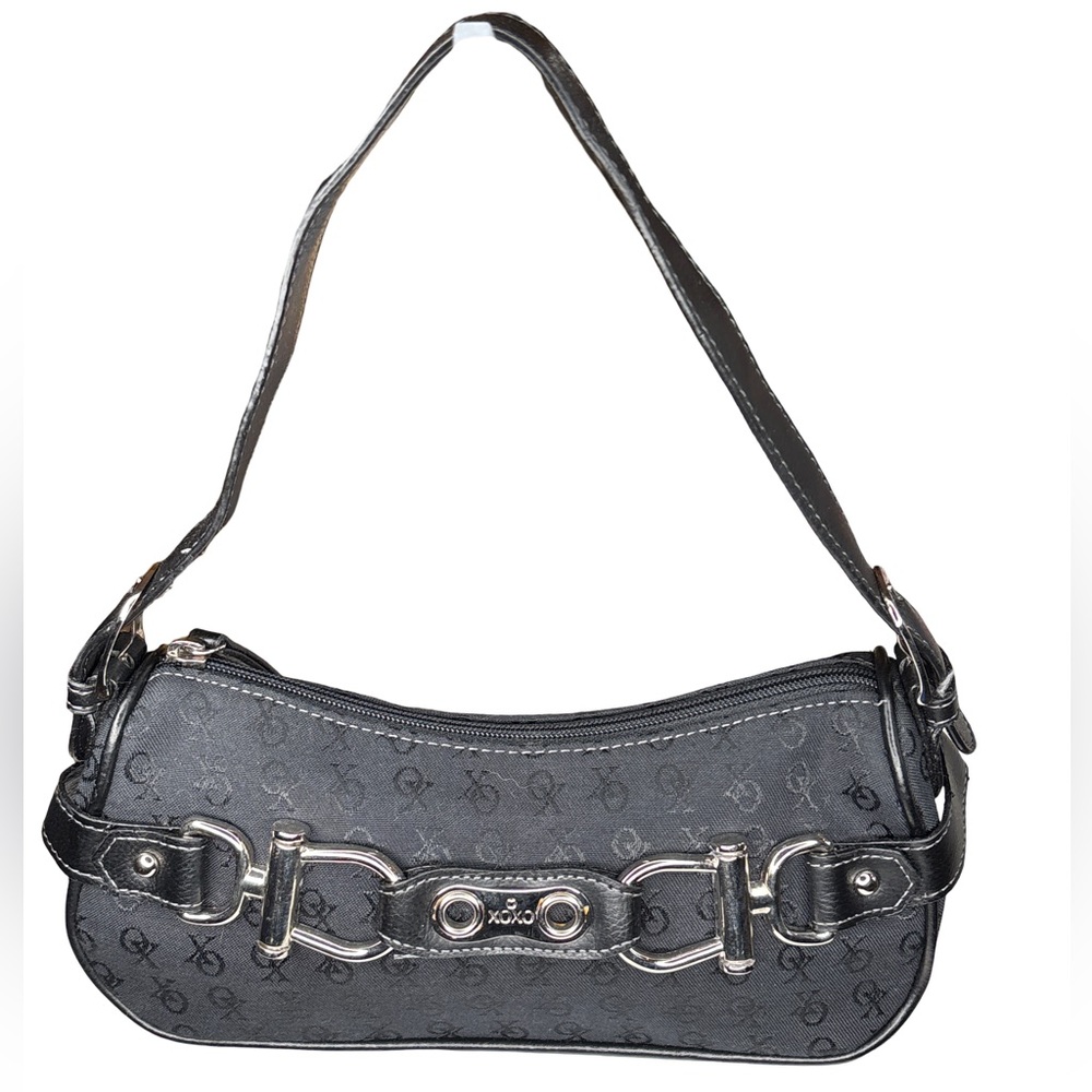 XOXO Black Mini Bag with Hardware Accents